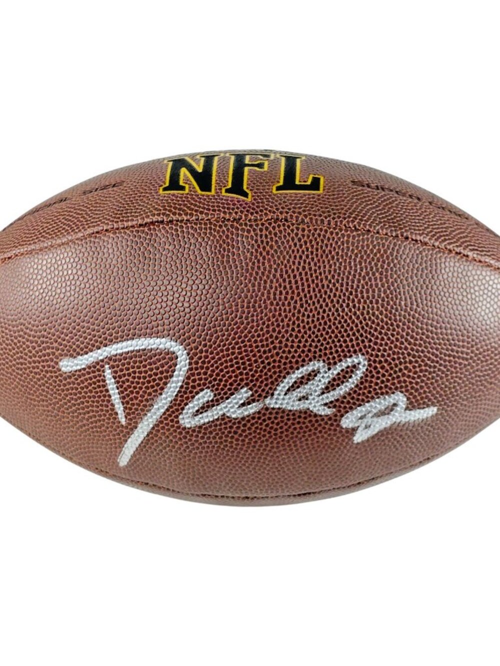 Dante Hall Signed Wilson NFL Football Chiefs X Factor Beckett BAS COA